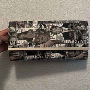 Oversized fashion clutch.